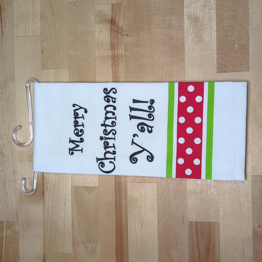 🎄NEW! "Merry Christmas, Y'all!" Tea Towel Southern Holiday Kitchen